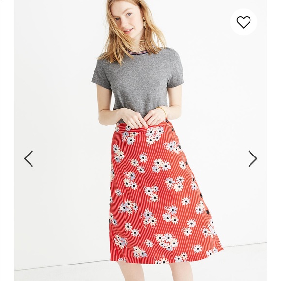 Madewell Side Button skirt daisy society - Picture 1 of 2